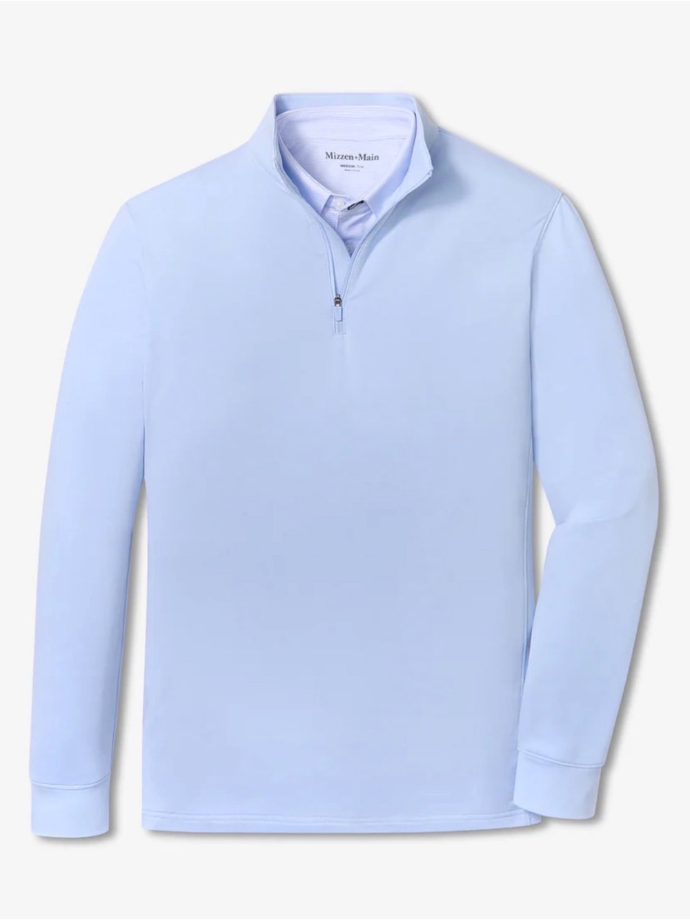 Mizzen Main Highland Cloud Blue Quarter Zip Pull Over